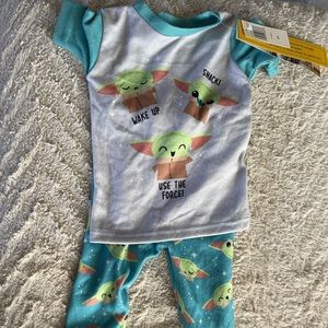 Baby Yoda 2T pajamas.